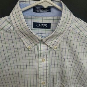 Chaps Classic Fit Twill Long Sleeve Dress Shirt
